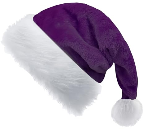 yayafunfun 2pcs Weihnachtsmütze für Kinder,Nikolausmütze Plüsche Weihnachtsmann Mütze,Warm Dicker Nikolaus Mütze Santa Clause Mütze Weihnachtsmützen für Mädchen Jungs Weihnachtsfeier Geschenke
