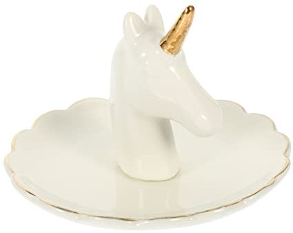 KITANDOVE Schmuckablage Mit Einhorn-thema Multifunktionales Schmucktablett Ringhalter Für Ringe Ohrringe Mehr Für Zuhause Schmuckgeschäfte Veranstaltungen