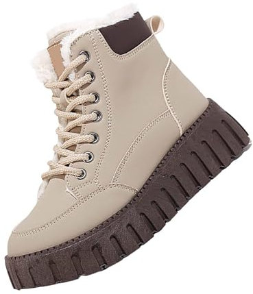 Generisch blitzangebote Stiefeletten Damen Warm Gefüttert mit Blockabsatz Zipper Profilsohle Stylisch Praktisch Winterstief stiefel schuhe herren sale angebote