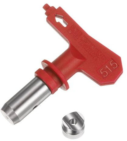 sourcing map Reversible Spray Tips for Airless Sprayer 515 Paint Spray Nozzle Tips Sprayer Machine Parts for Home Garden Building Fences, Red