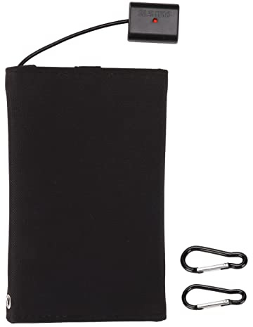 Qukaim Chargeur de batterie solaire portable 10 W, chargeur solaire USB pliable pour les travaux d'urgence en plein air, design léger, imperméable, taille compacte, idéal pour le camping et la
