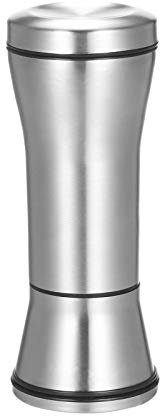 Moulin à poivre et sel réglable avec couvercle – Rechargeable en acier inoxydable 304 et support pour pot d'assaisonnement