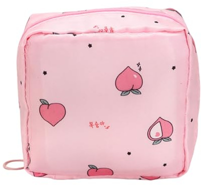 Organizzatori per l'igiene femminile con tasche separate per tamponi e articoli per la cura individuali, facili da trasportare, eleganti sacchetti porta tovaglioli da ragazza, A, Taglia unica