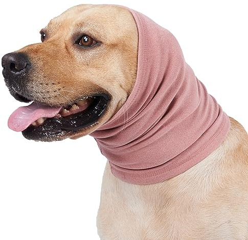 Der Ohrenschutz für Hunde bietet Komfort und Komfort in ängstlichen Situationen wie Gewitter oder Schlauchschal für Hunde, Ohrenschal zum Schutz der Ohren während der Fellpflege