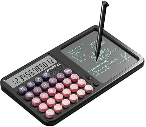 Calcolatrice grafica con tastierino di scrittura | Calcolatore di ingegneria del peso con tavoletta di scrittura e penna Incluso | Grande Display Clculator per studenti commerciali e uso ufficio