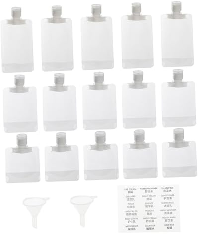 Set di Buste da Viaggio Ricaricabili Pp 30/50/100ml | Storage Bags, Essential Oil Refillable Travel Pouches, Packing Vacanze Estive Back To School Party