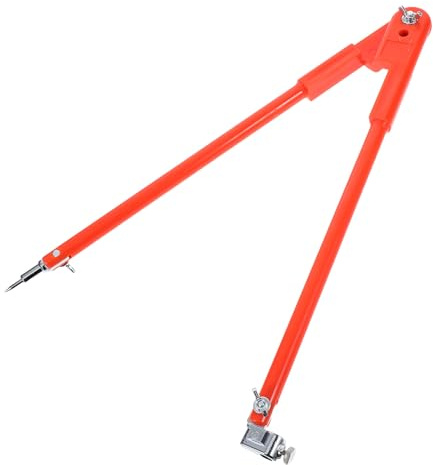 BUGUUYO Compás de Dibujo para Carpintería Grande 40X150 CM Regla Metálica Precisa para Trazar Círculos Herramienta Profesional de Plástico Resistente para Dibujo Técnico y Carpinteros