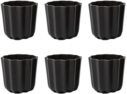 Obotsnoi Confezione da 6 stampi per torte Canneles antiaderenti in lega di alluminio per budini e mousse, stampi antiaderenti per torte