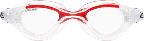 FLASH GOGGLES CLEAR/FRAME CLEAR RED
