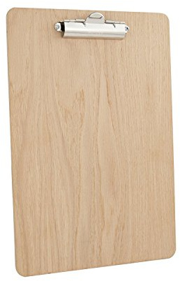 Chalkboards UK Klemmbrett, Holz, Holz, Natur, A4 (33.6 x 24 x 1.60cm)