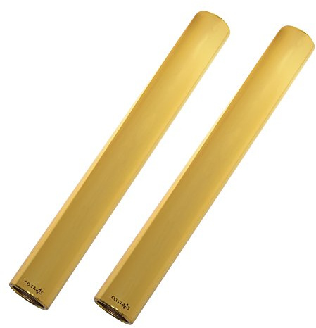 Cosmos Pack of 2 Aluminium Track Field Relay Batons for Outdoor Field Race Running Practice Athlete (Gold)