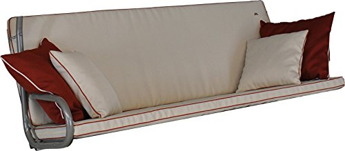 ANGERER Hollywoodschaukel Auflage Elegance Style Creme | passend für viele 3-Sitzer Hollywoodschaukeln, Schaukelauflage mit Reißverschluss, abziehbar & waschbar, Made in Germany