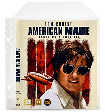 3L Blu Ray Sleeves - BluRay Protective Sleeves with Binder Holes - Cover & Disc Holder for Storage - 50 Pcs - 10286