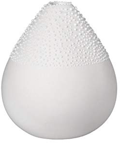Perlenvase Design 3, weiß