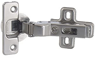 Charnière Invisible À Clip Et Amortisseur Vynex Diam. 35mm 110° Pour Porte En Applique Acier Nickelé