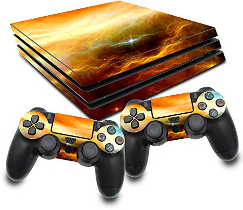 Finest Folia Schutzfolien Set kompatibel mit PS4 Pro Konsole und Controller