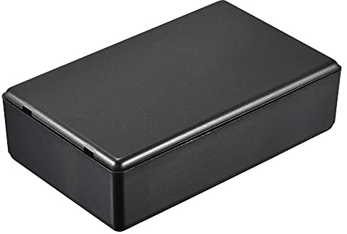 sourcing map Staubdicht Verteilerdose 100x60x28mm ABS für Elektroprojekt Schwarz
