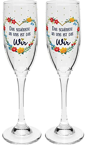 GRUSS & CO 47882 - Set di calici da spumante, motivo più bello, confezione regalo