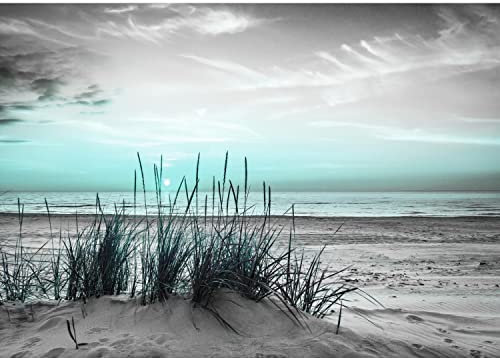 Runa Art Papel tapiz fotográfico 396 x 280 cm Playa y mar Puesta de sol | Lana Decoración De Pared Sala Cuarto | Made in Germany | 9588012c