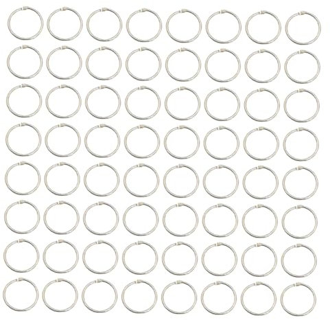 MAGICLULU 100stücke Binder Clip Ringe Metallbuchringe Für Notizbücher Scrapbooking Und Karten Hochwertige Heftringe Für Künstler Studenten Und Büroangestellte