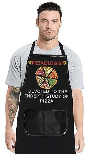 MYSOMY Pizza Chef Apron For Men Pizza Maker Apron Pizza Chef Gifts Pizzaologist Gifts Pizzeria Apron For Chef Men