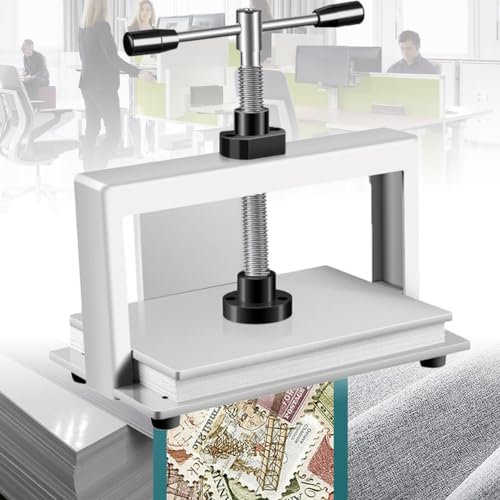 A4/A3-Bindepresse – manuelle Bindemaschine, schwere flache Papierpresse, Bindung von Fotogutscheinen, Schecks, Bürorechnungen,A3