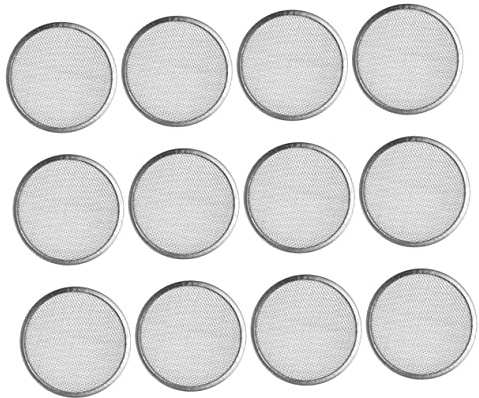 VINTORKY 12 Stück Keimglas Deckel Aus Edelstahl Mit Sieb Für Sprossenglas 3.23In Mesh Deckel Zum Einfachen Abgießen Von Wasser Und Frischem Keimen in Der Küche