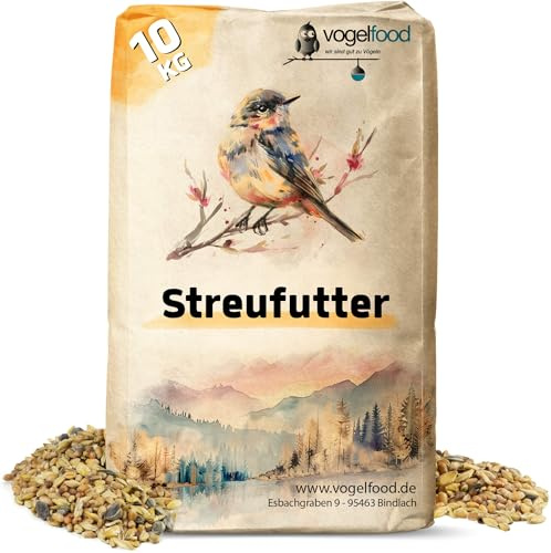 Vogelfood 10 kg Streufutter Wildvogelfutter Sommerstreu Winterstreu Vogelfutter