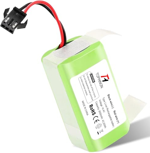 HT TopHinon 14.4V 3000mAh Li-Ion Replacement Battery for Conga Excellence 950 990 1090 1790 1990, Eufy RoboVac 11, 11S, 12, 15C, 25C, 30, 35C, Ecovacs Deebot N79 N79S DN622, IKOHS Networking BOT s14