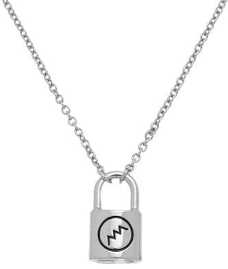 All We Are Sloth Padlock Pendant for Women (Silver/Black)