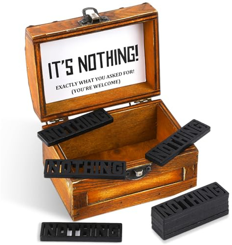 JULEASEL The Gift of Nothing - Funniest Gag Gifts for Men Who Want Nothing - White Elephant Gifts for Men Who Has Everything, Funny Holiday Christmas Gag Gift Idea for Women Men