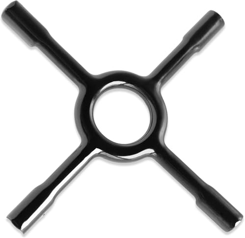 CHEFZOCO Herdhalterung, Gasflammenreduzierer, Gasadapter, Keramiksockel 13 cm, schwarz