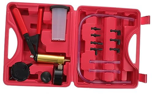 Gatuida Auto Bremsentlüftungs Kit Manuelle Vakuum Blutungen Werkzeuge Austauschbarer Zylinderring Gummikolbenring Ventile Robuster Griff Bremsflüssigkeitssammler