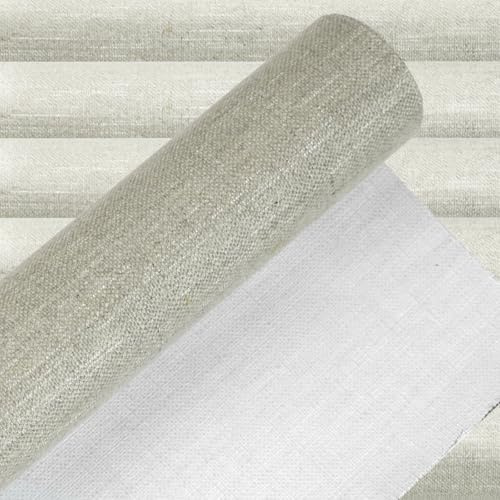 ESENG Leinwand aus 100 % Leinen – 420 g/m², zum Bespannen von Keilrahmen, Maltuch für Acryl- & Ölmalerei in Künstler- und Profiqualität (1m)