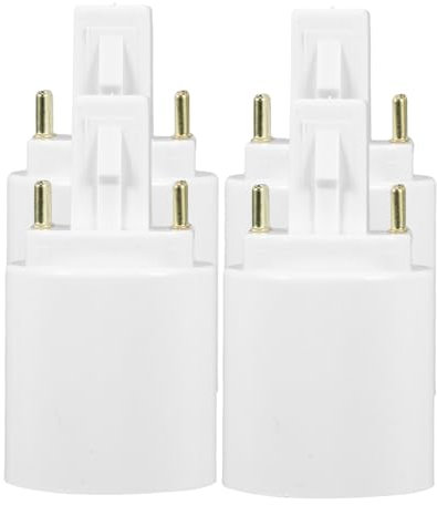4pcs G24q to E27 Bulb Socket Adapter Lamp Holder Converter