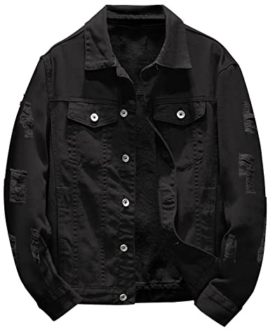 Herren-Jeansjacke, Patch, Vintage-Denim-Jacke, lässig, Button-Down-Oberbekleidung, stilvolle Alltagsjacken, normale Passform, klassische Trucker-Wester-Jacke, ungefütterte Jacken für Frühling und