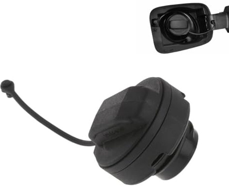 Lumi Zenva Tankdeckel mit Halteband, kompatibel mit VW Polo 9N 6R, für Golf 2 3 4, Passat B3 B4 B5, für Audi A1 A2 A3 A4 A6 A8 TT, Seat Leon, Skoda Octavia – Ersatz für 1J0201550A 1H0201553B