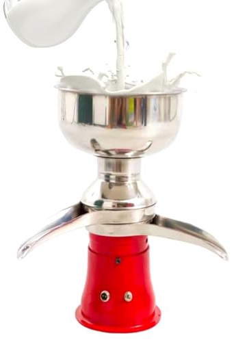 Séparateur De Lait Et De Crème Professionnel 304 Inox Centrifugeuse Laitière à Moteur Cuivre Durable Pour Beurre Fromage Yaourt Maison(50L/H)