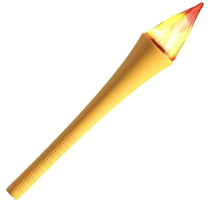 Antorcha LED Decorativa - Efecto Llama Realista para Eventos Deportivos y Fiestas - Funciona con Baterías Recargables USB - Ideal para Colegios, Teatro y Decoración Temática - Segura Reutilizable