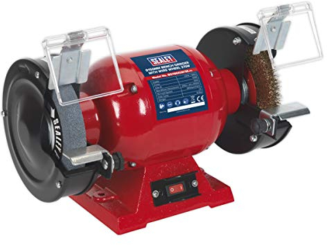 Sealey Bg150Xlw/98 Bench Grinder 150Mm with Wire Wheel 370W/230V