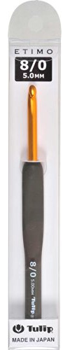 Tulip T15-800 ETIMO Cushion Grip Crochet Hook Needle 8/0 (5.00mm)