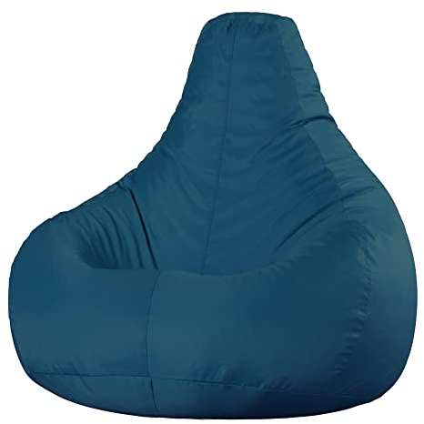 Bean Bag Bazaar Dalton Gaming Sitzsack für Erwachsene, Blaugrün, Indoor Outdoor Sitzsack mit Füllung, Bean Bag, Wasserabweisender Stoff, Bequemer Sessel für Wohnzimmer, Schlafzimmer, Garten