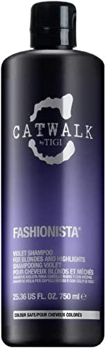 Catwalk by Tigi Fashionista Shampooing violet pour cheveux blonds 750 ml