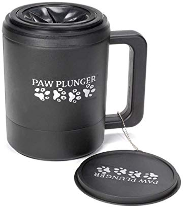 Paw Plunger Pfotenreiniger für Hunde Large, Schwarz