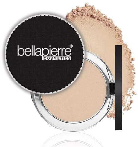 bellapierre Compact Mineral Foundation SPF 15 | Vegan und tierversuchsfrei | Hypoallergen | Vollständige Abdeckung – 10 Gramm - Latte