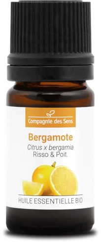 BERGAMOTTO (Citrus x bergamia) BIO - 5mL - Olio Essenziale di Qualità Premium - 100% Puro, Naturale, Garantito ChromaCert® - Chemiotipizzato & Integrale