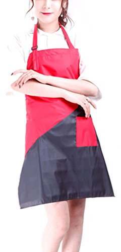 OUNONA/Frisierumhang. Bhair Schneiden Friseur Sch¨¹rze Wasserdicht Salon Funktionstasche rot