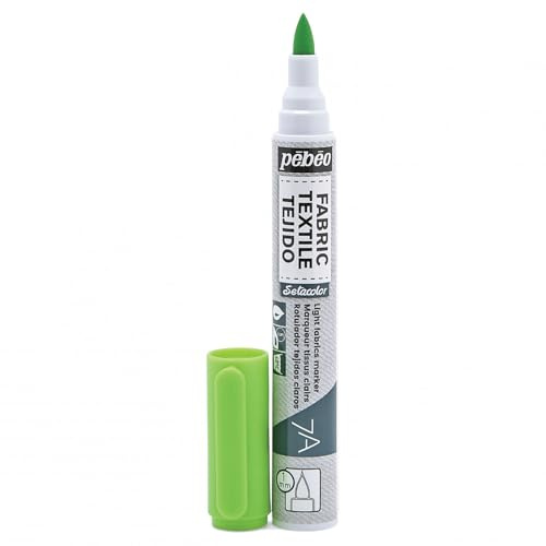 Pébéo 803476 7A Textilmarker, 1 mm, Neongrün