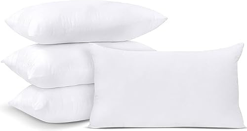 LILENO HOME Kissenfüllung 30x50 (4er Set) | Pralle Füllung für Couchkissen | & Dekokissen | Wolkenweiches Sofa Pillow & Schlafkissen Made in Germany | Kissen Set mit Oeko-Tex Klasse 1
