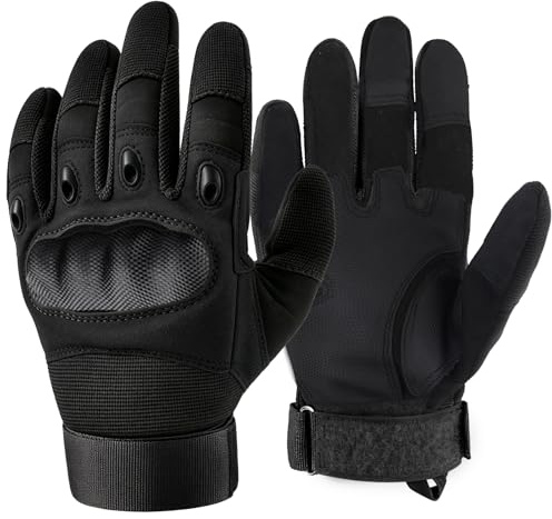 GES Motorbike Gloves, Men Full Finger Motorcycle Gloves Touch Screen ATV Riding Motocross Racing Gloves